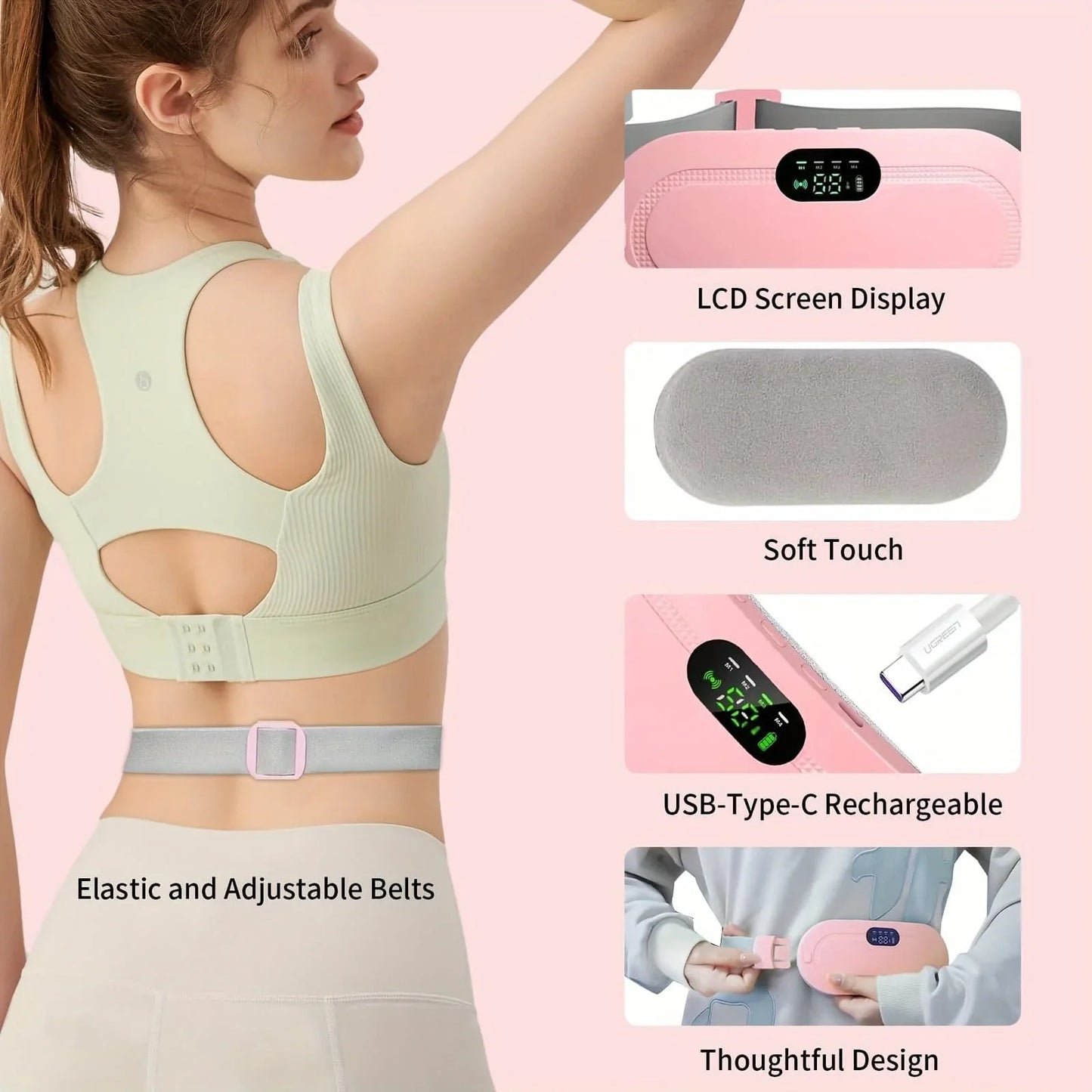 Period Cramp Comfort Heating Pad and Massager