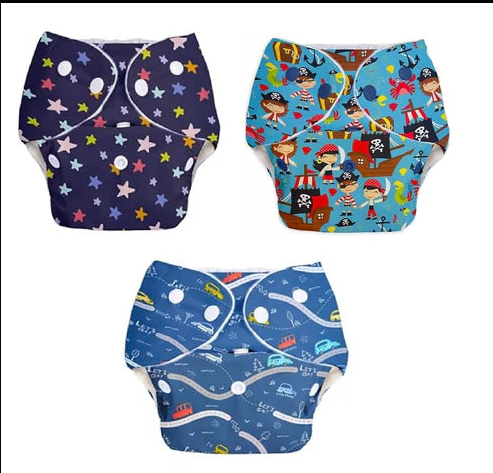 Reusable Baby Diapers Waterproof & Leakproof